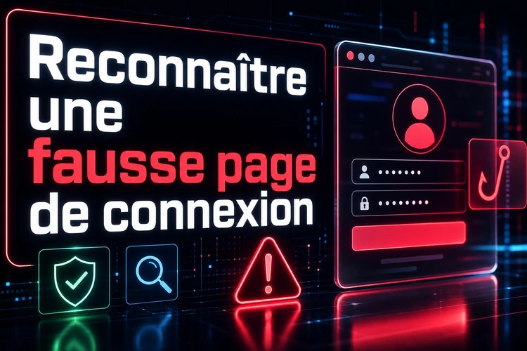 Comment reconnaître une fausse page de connexion ou d'inscription