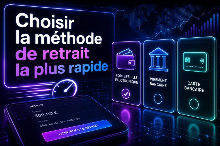 Choisir la méthode de retrait la plus rapide