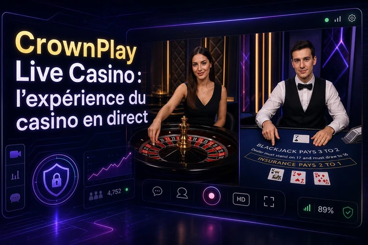CrownPlay Live Casino: l'expérience du casino en direct