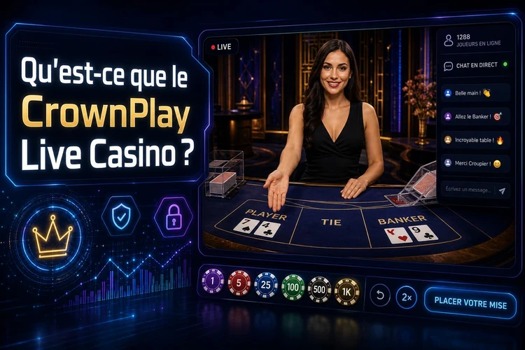 Qu'est-ce que le CrownPlay Live Casino?