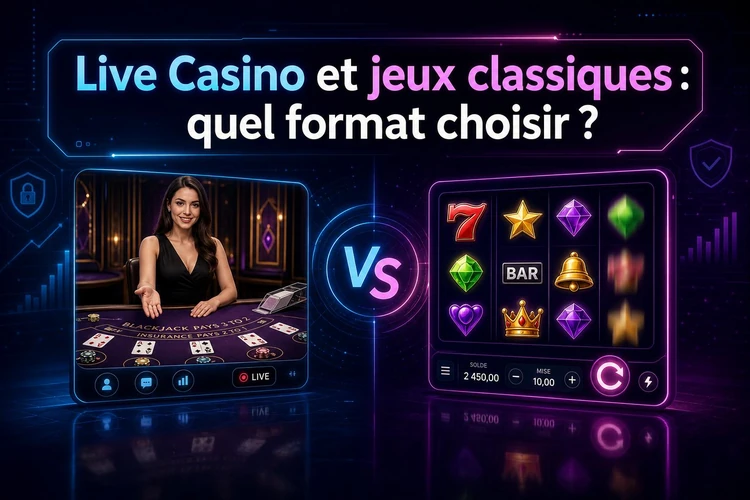 Live Casino et jeux classiques: quel format choisir?